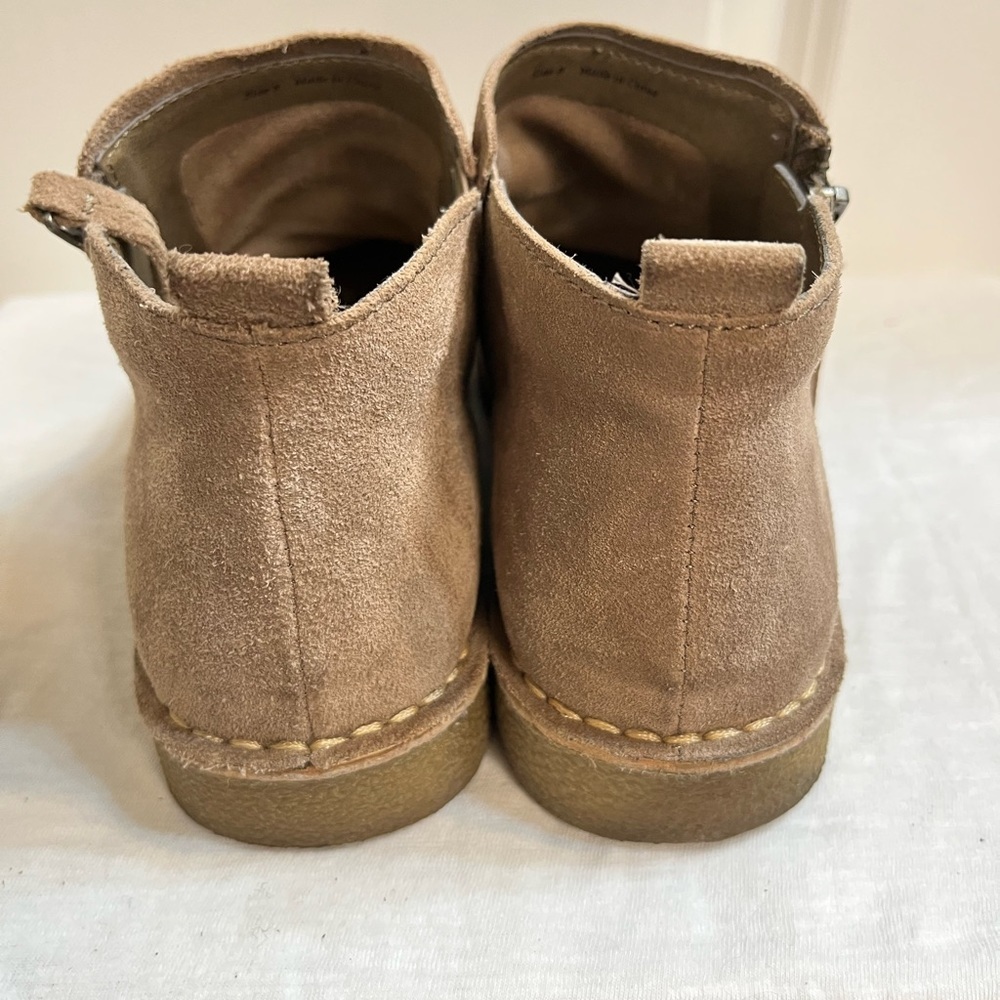 Dolce Vita Taupe Suede Bootie 8 - Picture 6 of 9